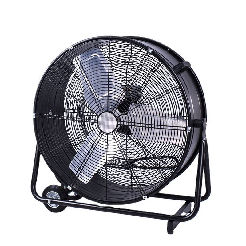 24/30/36寸趴地鼓型排气换气通风机便携式筒型工业抽风机drum fan