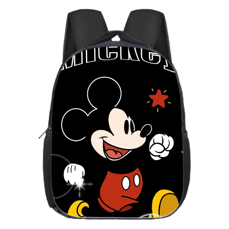Mochila escolar popular de Mickey para niños, mochila de jardín de infantes, dibujos animados, linda, versátil, para estudiantes de primaria, mochila de gran capacidad, ligera