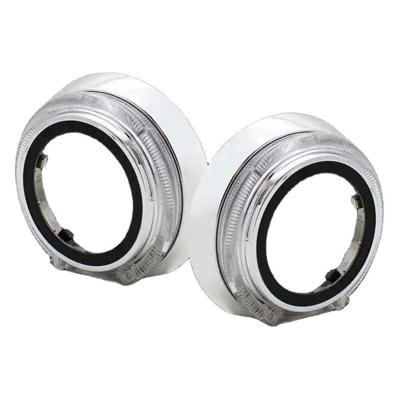 Modificación de la lente 3.0-inch Tiguan guía de luz cubierta decorativa integrada LED Ángel ojo apertura Hood