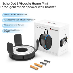 Google Home Mini/Echo Dot Gen 3/Gen 4 Wall Mount Bracket Smart Speaker Stand