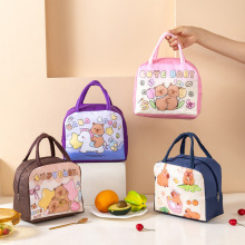新款水豚萌宠便当包工厂直销儿童午餐包爆款动物保温包饭盒保温袋