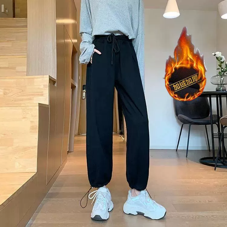 Демисезонные зауженные casual брюки, свободный крой, высокая талия, шнуровка