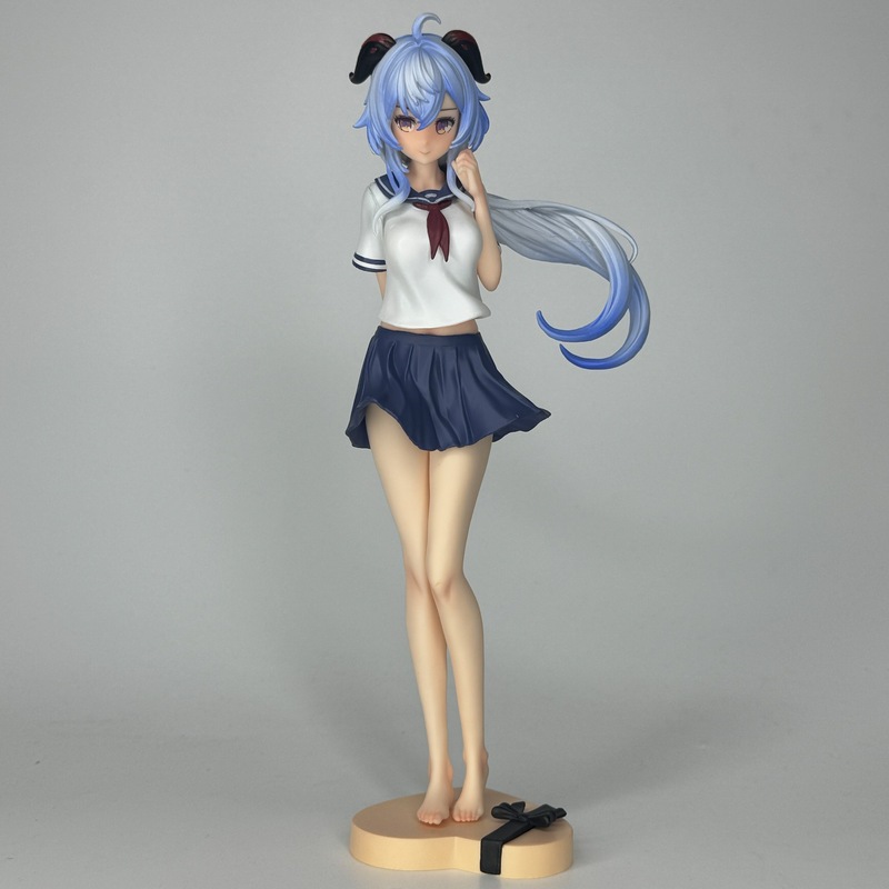 美少女校服制服手办 jk甘雨-光腿款 天使二次元 动漫周边桌面摆件|undefined