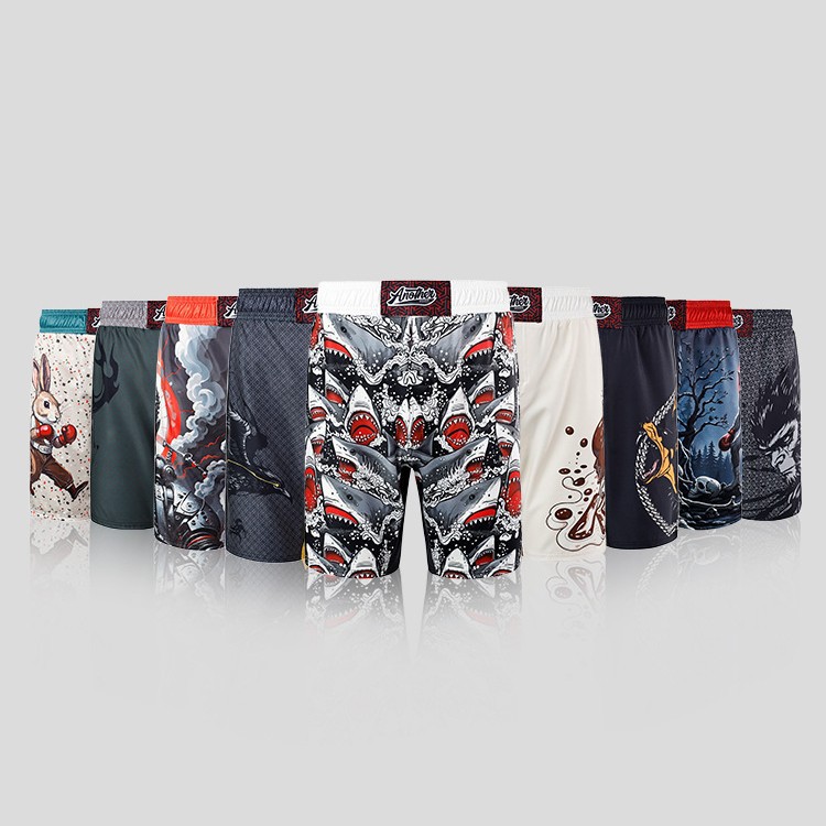 Mma Mixed Martial Arts Shorts Brazilian Jiu-Jitsu Grappling Pants Four-Way Stretch Fighting Pants Adult Training
