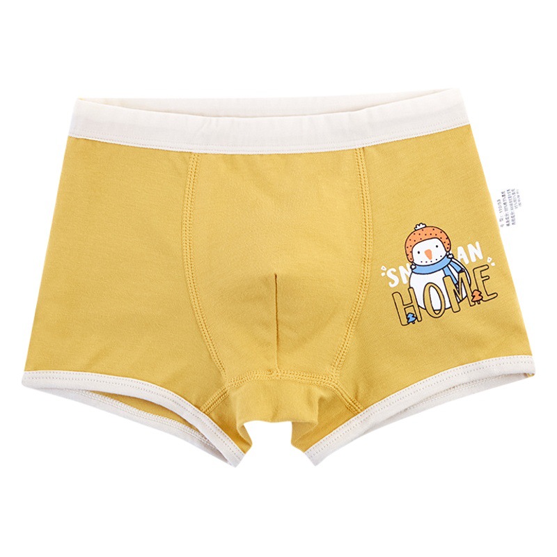 Boys' Underwear Class A Pure Cotton Boxers Cross-border Large and Medium-size Children's Boys Class A Four-corner Underwear for Men