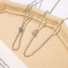 Brand retro space necklace hip-hop style for beloved, rainbow pendant, chain for key bag , Korean style