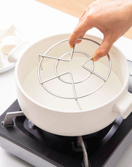 304 stainless steel egg steamer household steaming tray rice cooker pressure cooker steaming rack high-leg water separator steaming dish rack