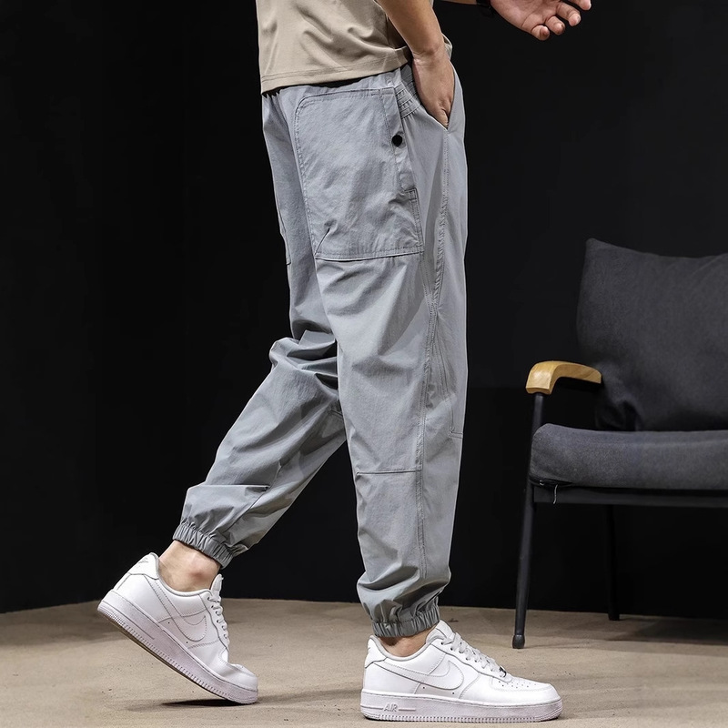 Ice Silk Quick-Dry Casual Pants for Men 2025 New Spring and Summer Thin Trendy Versatile Harem Jogger Large Size Summer Pants Ice Silk Quick-Dry Casual Pants for Men 2025 New Spring and Summer Thin Trendy Versatile Harem Jogger Large Size Summer Pants