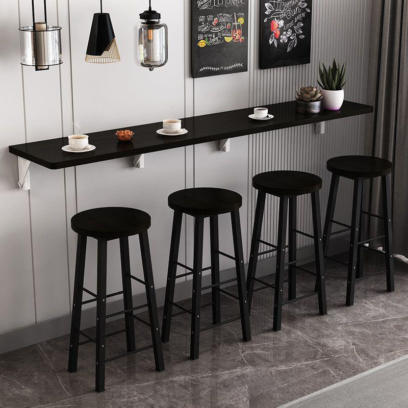 A Wholesale Simple Modern Bar Table Home Wall Folding Long Narrow Table Restaurant Milk Tea Shop Cafe Bar Y