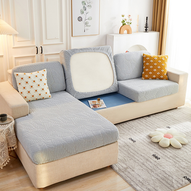 Elastic New Full Wrap Slipcover Cushion Solid Color Simple Non-Slip Wear-Resistant All-Season Universal Sofa Cover_voghion.com