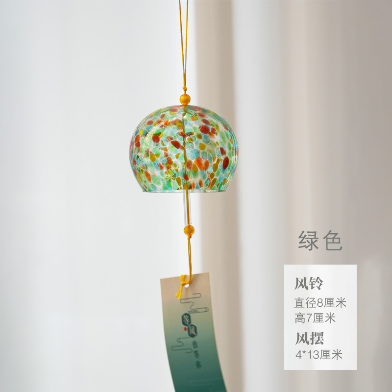 Decoración del hogar de estilo japonés campanas de viento Jianghu adornos de dormitorio de estilo japonés hecho a mano regalo de campana para niñas lindo colgante