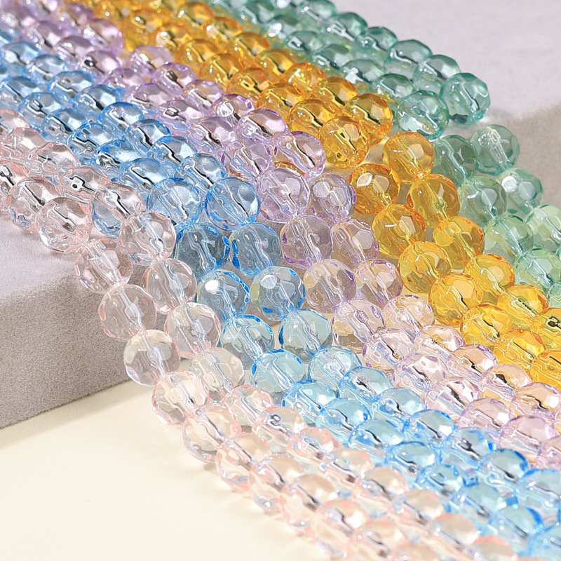 Shuiyunge jewelry synthetic crystal glass cut glass beads DIY jewelry accessories loose beads semi-finished products wholesale