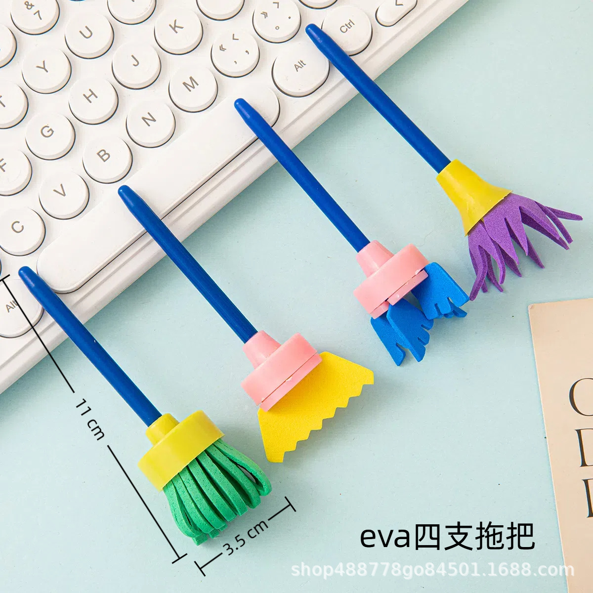 Fabricantes de pintura infantil al por mayor esponja pintura cepillo esponja sello cabeza de hongo EVA rodillo sello diy arte graffiti