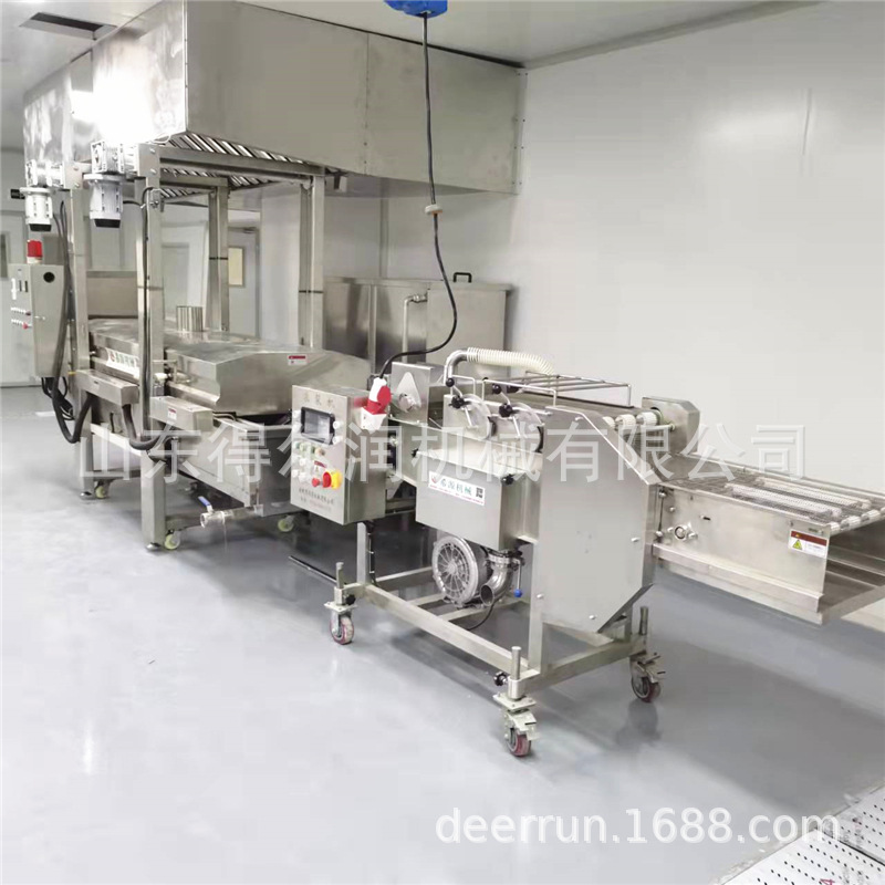 油炸天妇罗鱼虾生产线 浸入式上浆机 挂面糊机器 现场试机 现货