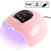 Light source for manicure, fuchsia LED lightweight therapy lamp, 54W