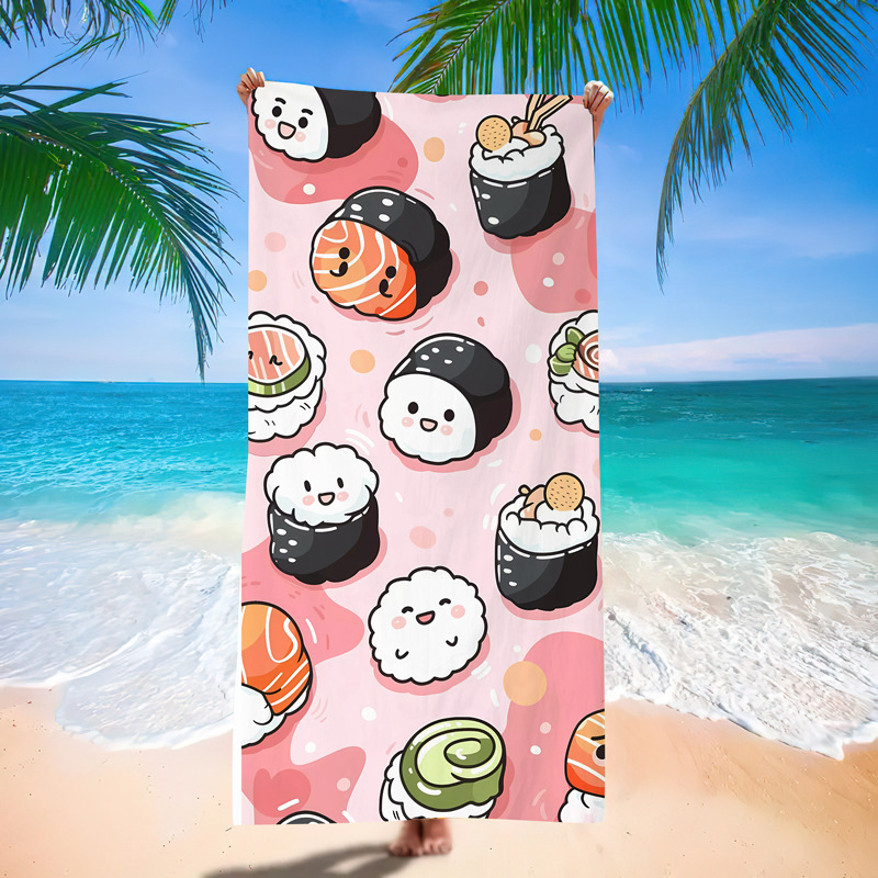 주먹밥 비치타월