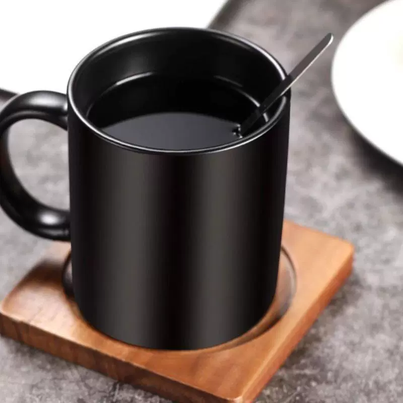 Ceramic coffee tea cup, high quality capacious set for beloved, light luxury style