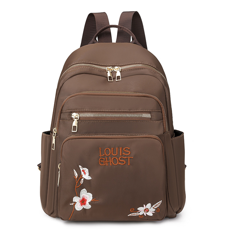 Mochila de tela Oxford para mujer 2024 nueva moda mochila de todo fósforo diseño de nicho mochila de viaje de viaje