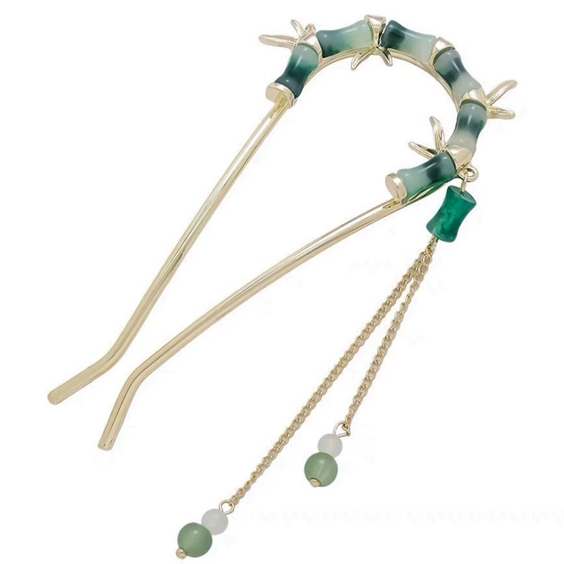 Horquilla en forma de U de alta calidad para mujer 2025 nuevo estilo tocado borla horquilla balanceándose en la parte posterior de la cabeza artefacto del cabello accesorios para el cabello