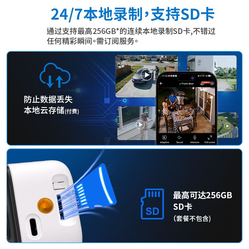 跨境爆款窗户摄像头智能家用网络监控手机远程夜视WiFi红外摄像头