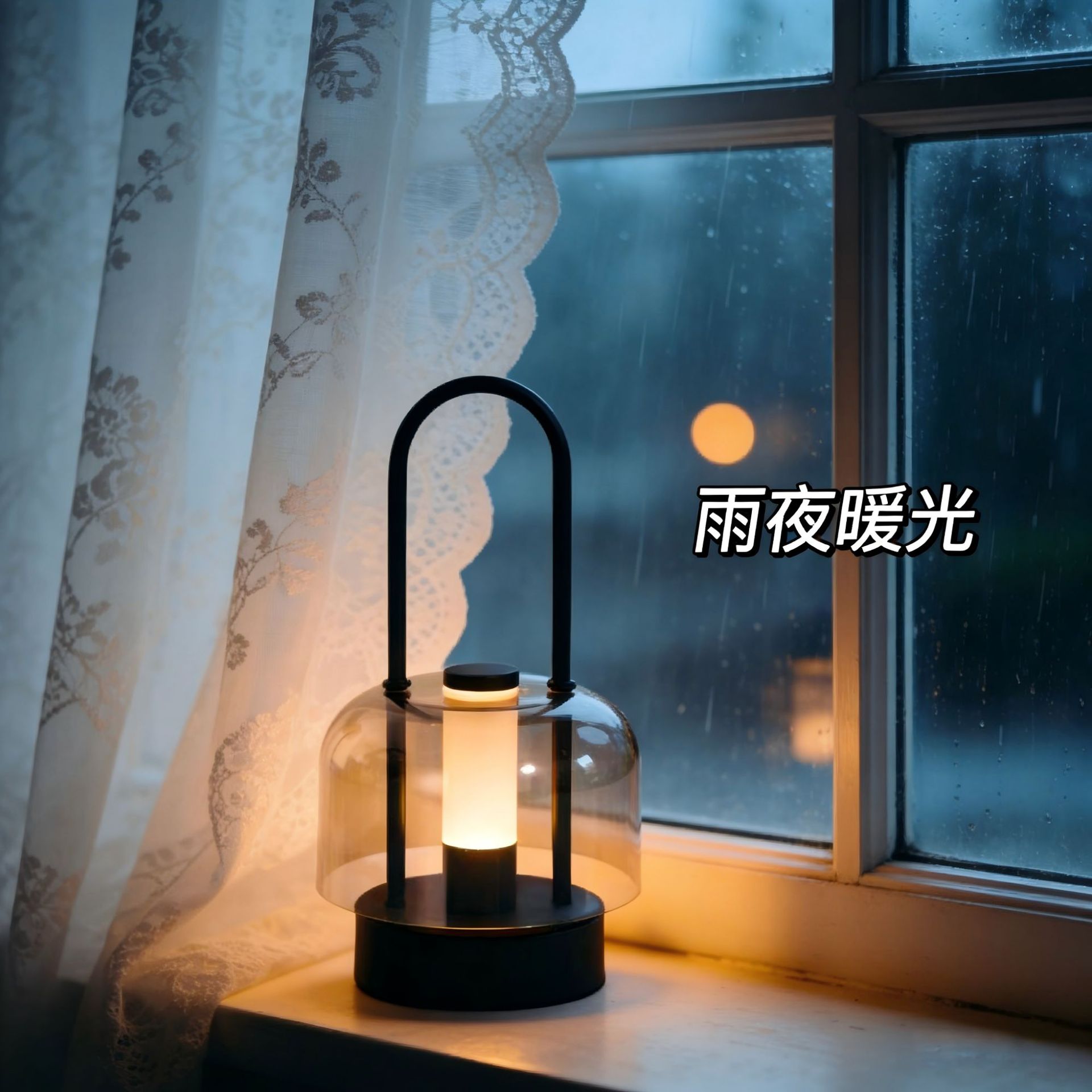 Cross-Border Amazon Simple Portable Atmosphere Lamp Led Rechargeable Touch-Sensitive Trendy Dimmable Metal Table Lamp Night Light