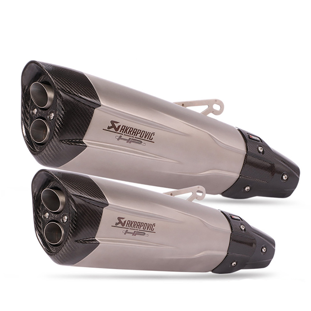 Universal motorcycle modified exhaust pipe carbon fiber tail section shaped forza350 xmax300 spring wind 800MT