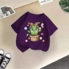 Purple cactus T -shirt