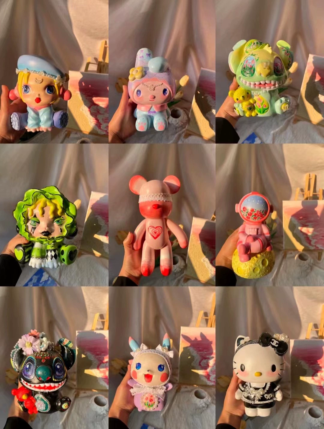 Кукла из пластика раскрашенная, игрушка, handmade, граффити, копилка, оптом