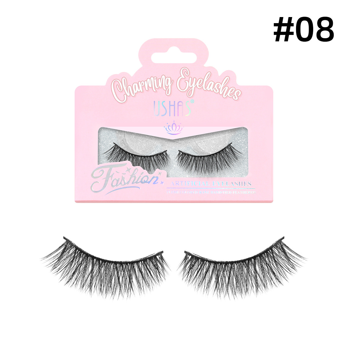 USHAS punto transfronterizo venta caliente maquillaje de ojos 3D grueso conjunto de pestañas falsas