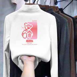 女童德绒打底衫2025新款春秋中大童洋气儿童长袖加厚磨毛上衣冬装