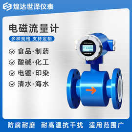 一体式电磁流量计工业管道污水高精度耐磨煤浆矿泥浆型电磁流量计