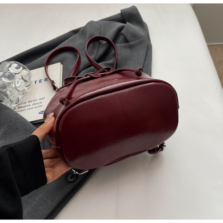 Student class pleated backpack for women 2024 new Korean style trendy student bag, niche high-end women's bag_voghion.com