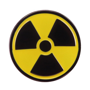 Radiation Symbol Badge Fun Game Pin Jacket Backpack Accessories