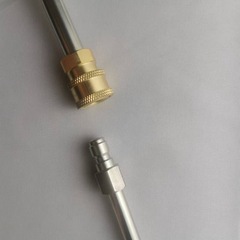 High-pressure car wash water gun extension 1/4 inch quick-connect elbow connector accessory home car wash spray gun curved rod