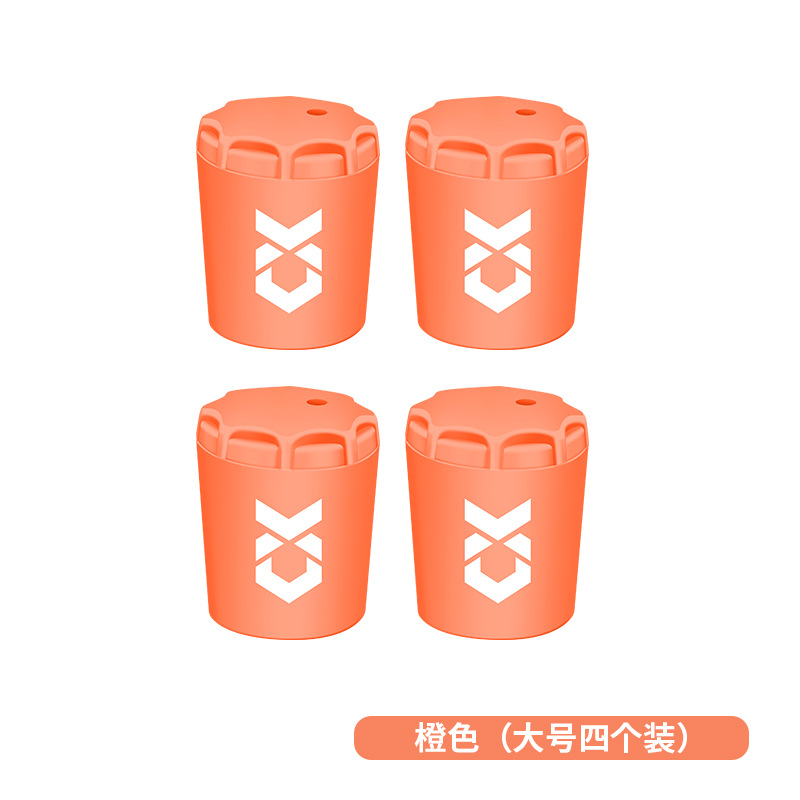 Qianrui nueva caña de Luya, cubierta protectora de silicona de bloqueo trasero, cubierta de bloqueo trasero, caña de pescar antideslizante, accesorios de pesca de bloqueo trasero