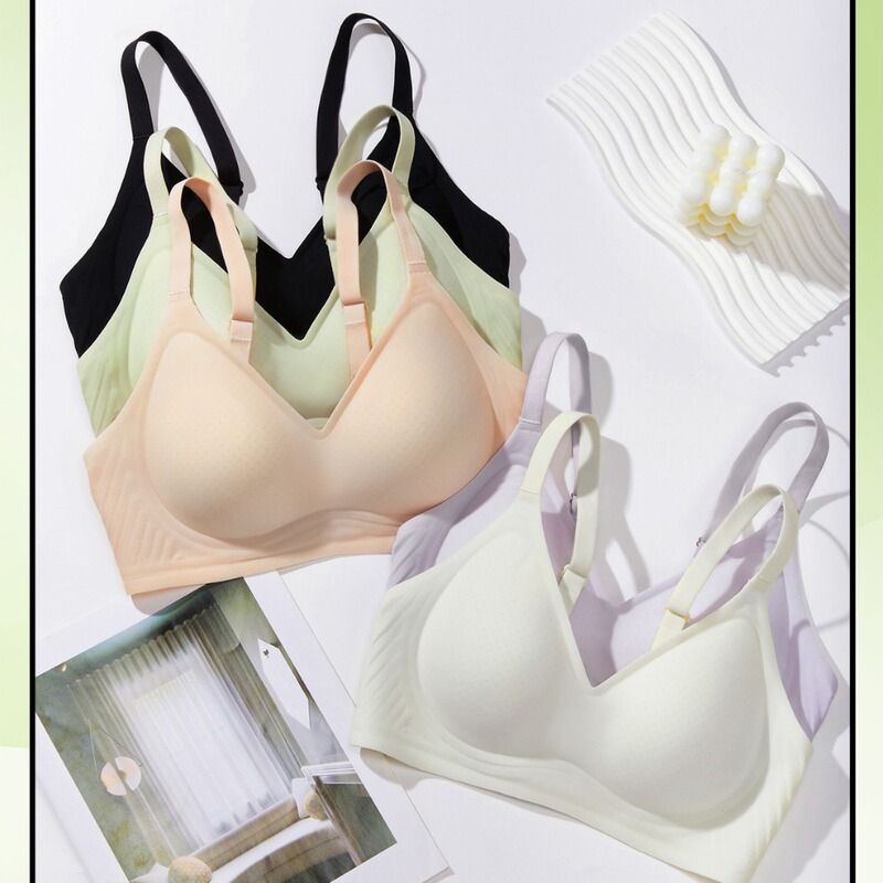 A generation of hair lifting shaping milk skin hole punching breathable bra jelly soft support underwear M1M2M6M8