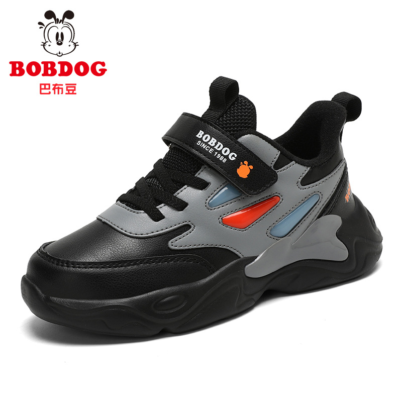 Babu Bean zapatos para niños zapatos deportivos para niños 2025 nuevo otoño de cuero para niños impermeables zapatos casuales para niños