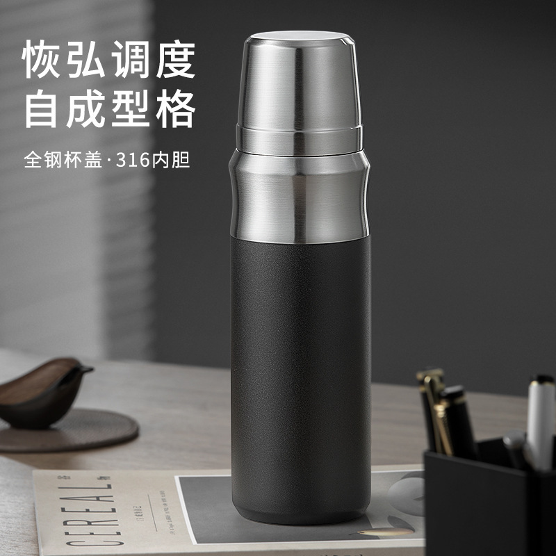 316食品级不锈钢保温杯茶水分离办公水壶按压茶漏大容量商务礼品|undefined