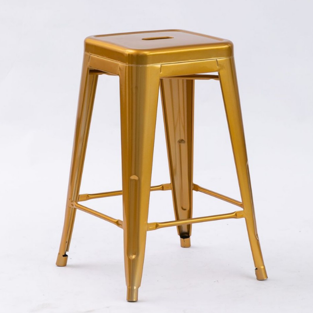 Taburete alto de hierro forjado - Para bar, restaurante y hogar - Estilo industrial - Fabricado en metal - Suministro directo de fábrica image 22