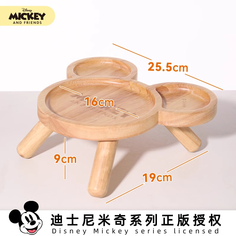 Disney serie de Mickey de gran calibre para gatos bolos de agua de cerámica para perros bolos Mickey Minnie cuello anti-voltear platos