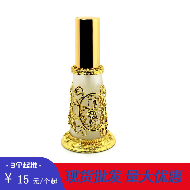 香水瓶批发迪拜香精分装瓶30ml蕾丝莲花座纯露喷瓶香水喷雾瓶摆件