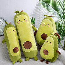 跨境新款批发毛绒玩具牛油果抱枕水果公仔玩偶生日礼物靠垫外贸
