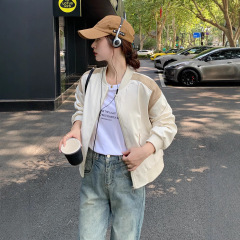 棒球服外套女秋季2025新款宽松休闲韩系小个子设计感短款夹克上衣