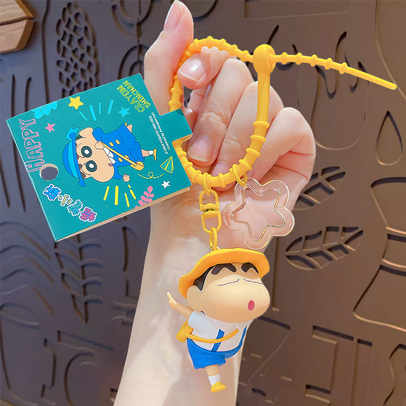 Crayon Shin-chan School Series Keychain-Flying Shin-chan