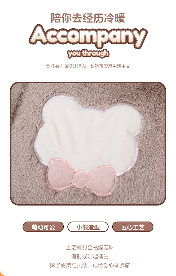 New All-Inclusive Car Seat Cushion Linen Breathable Cartoon Bear Four-Season Universal Car Seat Cushion Wear-Resistant Car Seat Cover