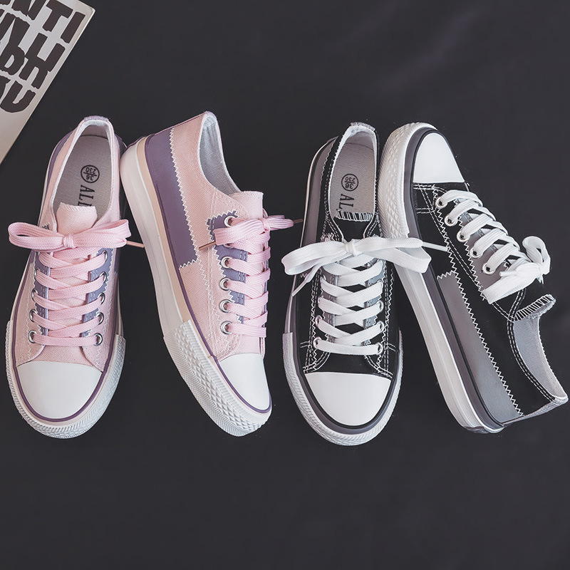 Baja línea mendigo zapatos de lona para mujeres 2025 nuevo estilo Harajuku Ulzzang mujer retro estilo de Hong Kong estudiantes zapatos de skate para mujeres image 4