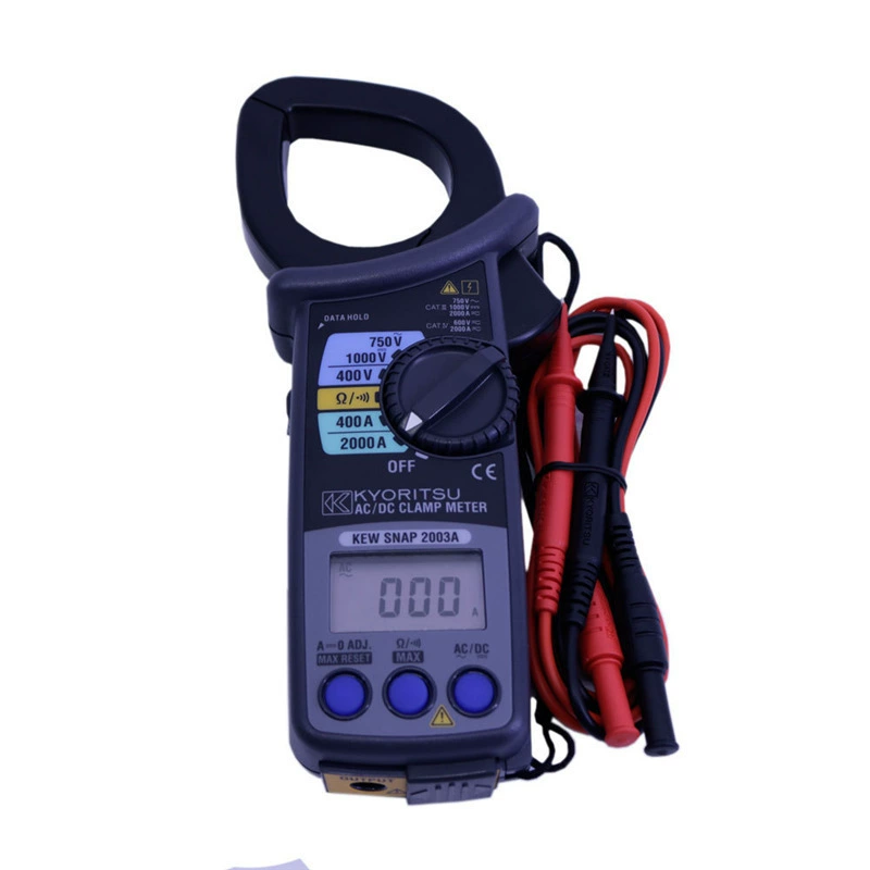 Kyoritsu KEW2003A переменный ток постоянного тока напряжение Цифровой зажим измеритель 2000A