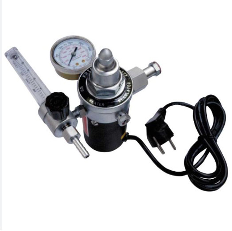 220V二氧化碳电加热减压器 CO2气表 出口 跨境电商 CO2 REGULATOR