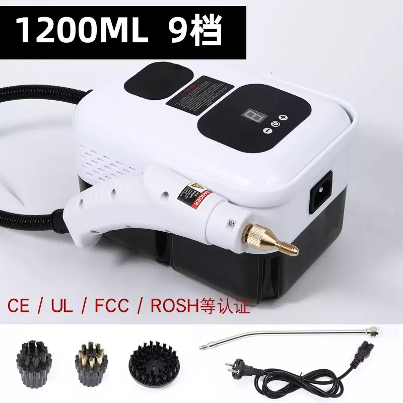 跨境新款数显110V高温蒸汽清洗机便携式蒸汽机杀菌消毒蒸汽清洁机