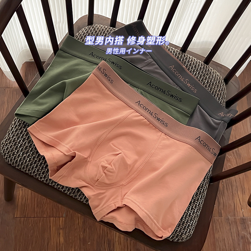 Underwear Men's Large Size Cotton Antibacterial Pure Cotton Men's Underwear Boxer Pants Comfortable Breathable Non-marking Men's Boxer Shorts
